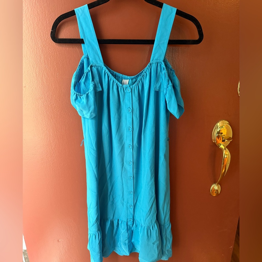Oonagh Nanette Lepore Blue Ruffled mini dress